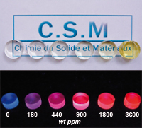 luminescent hybrid polymer containing clusters